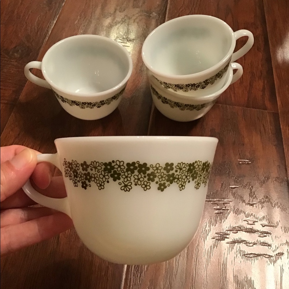 Vintage Pyrex Coffee Cups - Picture 3 of 5